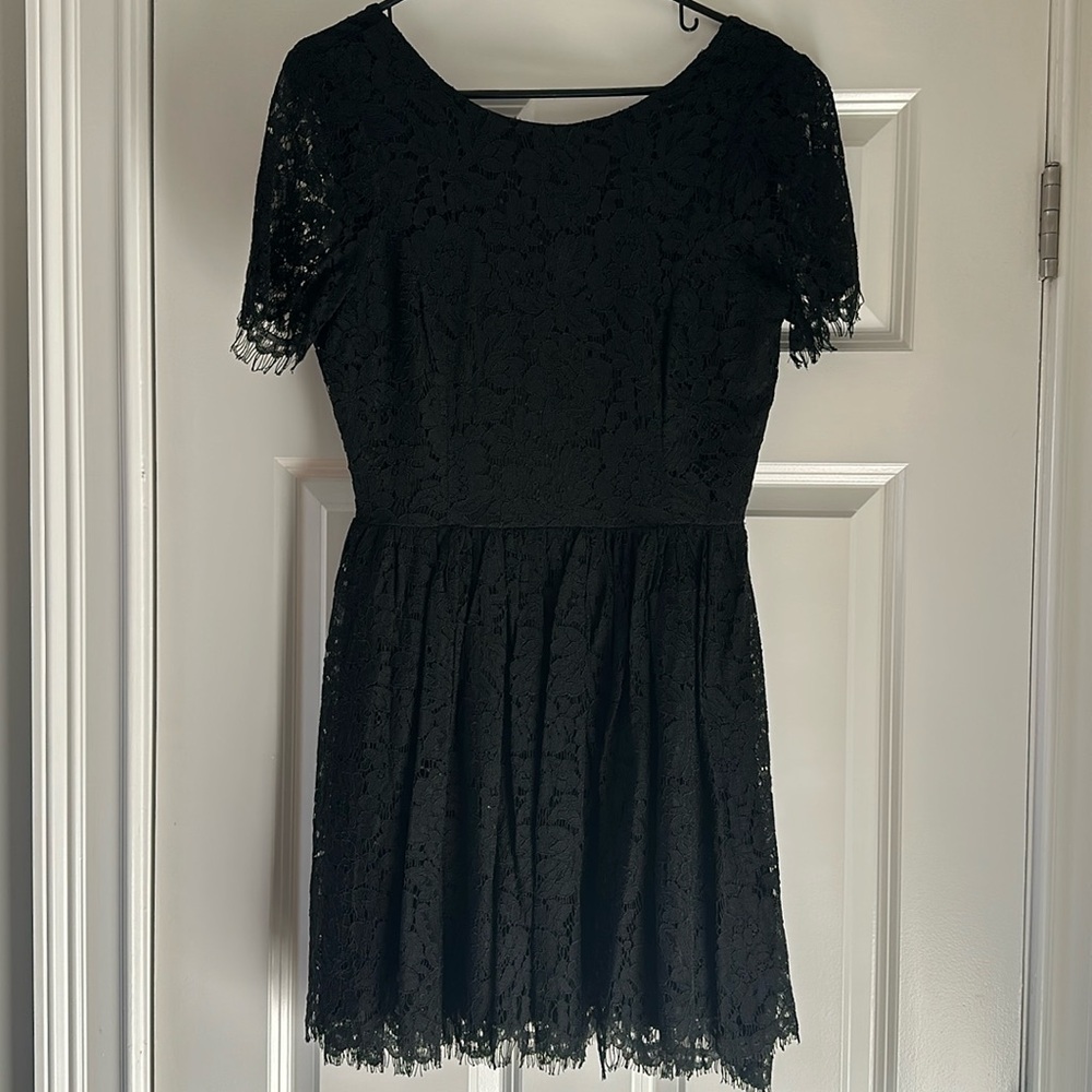 Lulus black short sleeve dress